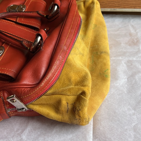 Vintage Marc Jacobs Venetia Leather Satchel - Red/ Orange - Picture 11 of 15